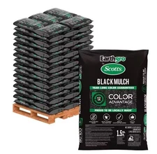 Lot of 6 bags total 9 Cu. Ft. Scotts Earthgro Black Mulch. delivered to ur door
