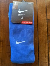 Nike Park IV Blue Soccer Socks 6-8 Men 6-10 Women