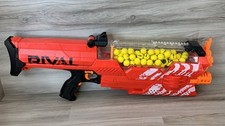 NERF Rival Nemesis MXVII-10K Red Motorized Blaster With Ammo Tested Working