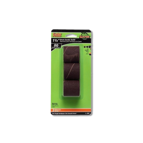 Gator 1,5 in D X 1,5 in L Levigatrice a Tamburo Ossido di Alluminio Ricarica 80 Grana 3 pz 6087 - Foto 1 di 2
