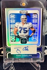 2024 Certified SILVER Holo MIRROR Dallas Cowboys TONY CASILLAS Autograph AUTO #D