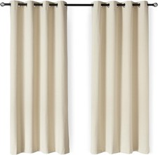 100 Blackout Curtains with Grommets, Blocks Sunlight and UV Rays, Reduces