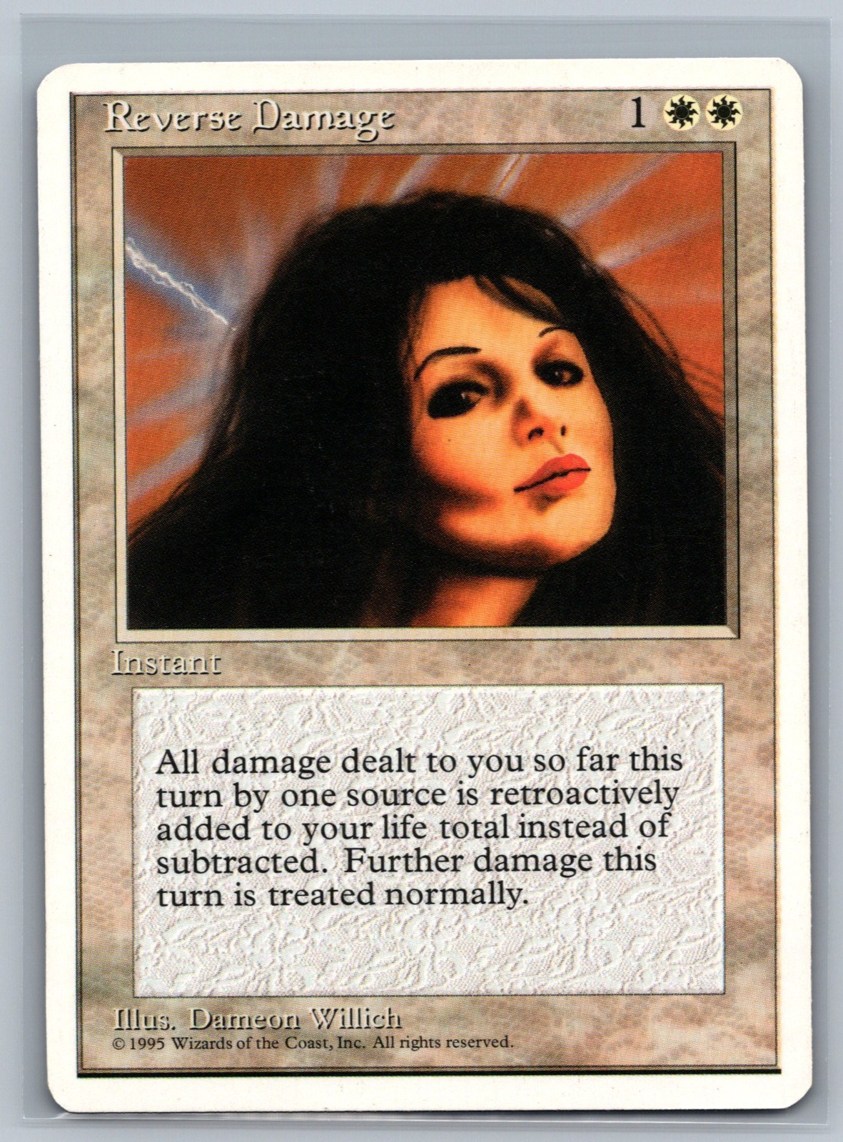 Magic The Gathering 4th Edition Reverse Damage MTG TCG CCG Fourth