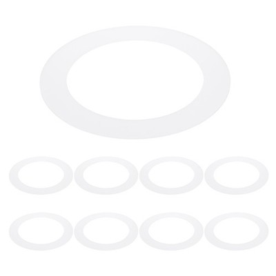 4'' ID 5.5'' OD Plastic Trim Ring 8Pcs Translucent Matte White Goof Rings]