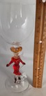 Yurana Design "LADY WITH POODLE" Hand Blown Figurine Wine Glass, NEW  — photo 3