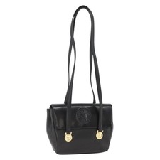 Borsa a tracolla Gianni Versace pelle goffrata nero oro originale BA11363
