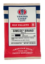 Simcoe (US) Pellet Hops 1oz. for Home Brew Beer Making