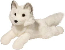 Yuki 14" Douglas Arctic Fox White Plush Stuffed Animal Cuddle Toy Kit Polar Snow