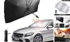 Car Windshield Sun Shade Umbrella, Reflective Sunshade for Front M 55"x31"