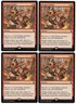 Dragon Fodder x4 4x Takir Dragonfury PROMO PLAYSET Red Common Sorcery MTG NM AZ1