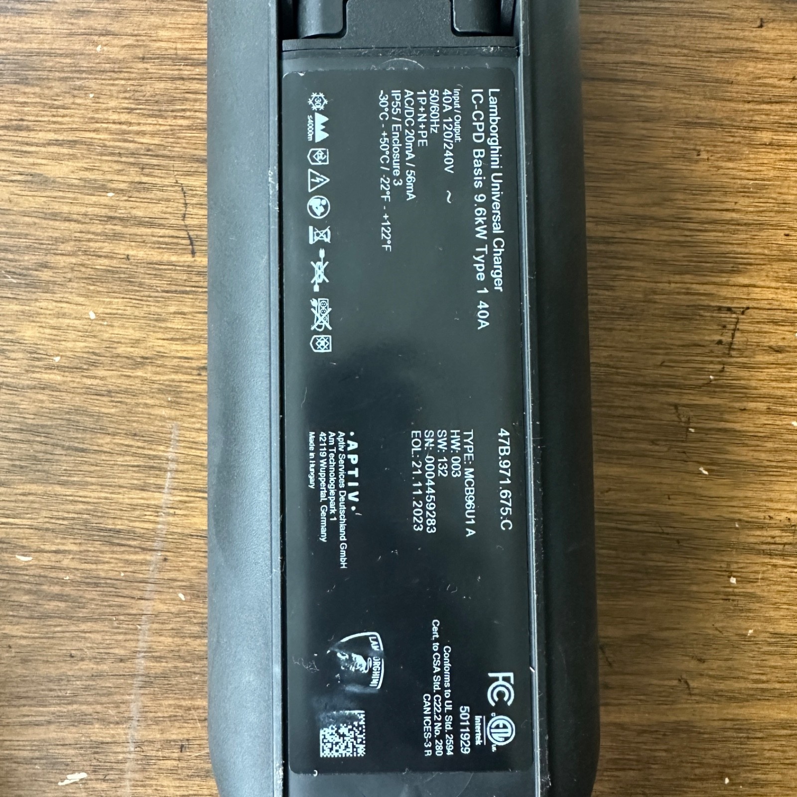 2024 2025 2026 Lamborghini Revuelto  EV Charger PlugIn Hybrid Charging PHEV 120v