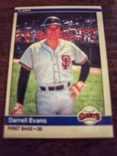 Fleer 1984 Darrell Evans #372 San Francisco Giants MLB Baseball Card