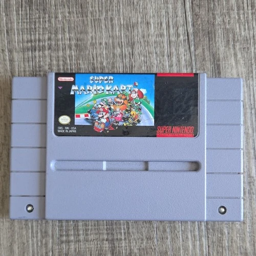 Nintendo Super Mario Kart SNES Racing Car Game Cartridge NTSC-U/C