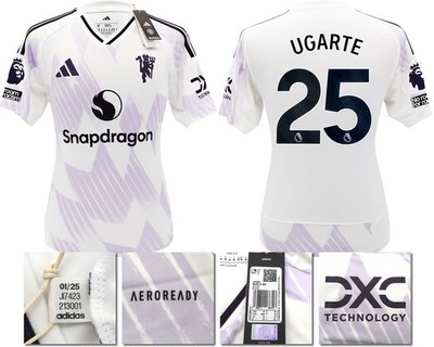 NEU MIT ETIKETT 25 26 MANCHESTER UNITED ADIDAS AUSWÄRTSTRIKOT UGARTE 25 + PATCHES MEDIUM