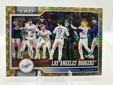 2026 Topps Series 1 Baseball Los Angeles Dodgers Team Spring Training Gold 26/50
