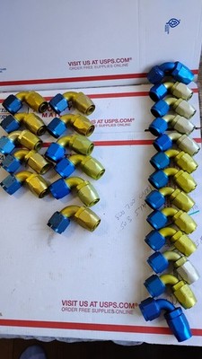 LOT OF  24   AEROQUIP FITTINGS #10 AND #8. AIRCRAFT  HOT ROD RACER FREE SHIPPING