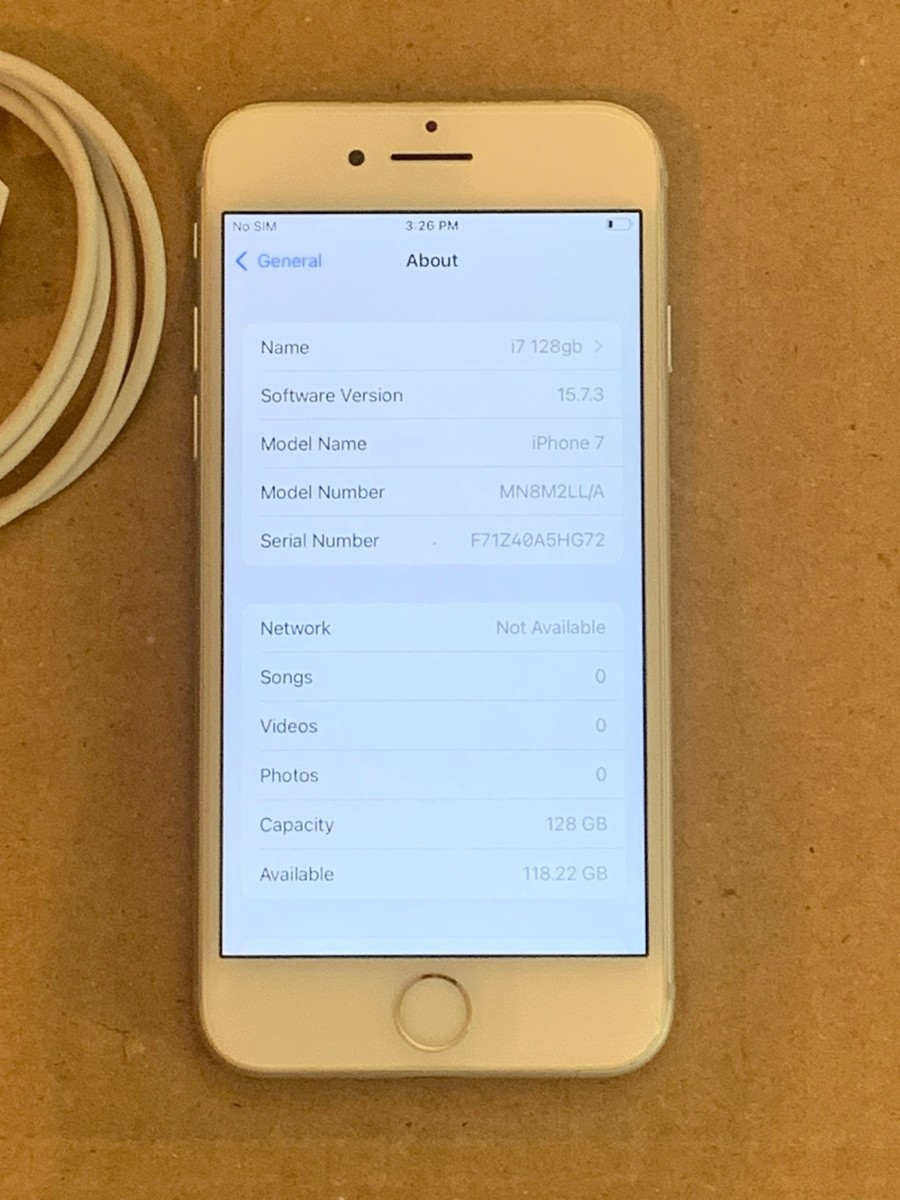 Apple iPhone 7 128GB Silver unlocked A1660 | eBay