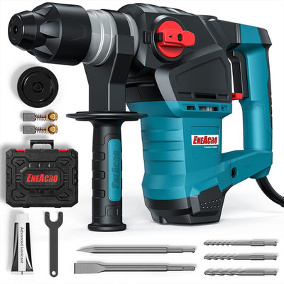 ENEACRO 1-1/4 Inch Sds-Plus 12.5 Amp Heavy Duty Rotary Hammer Drill, Safety Clut