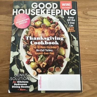 Good Housekeeping Magazine November 2016 Thanksgiving Cookbook Recipes Holiday