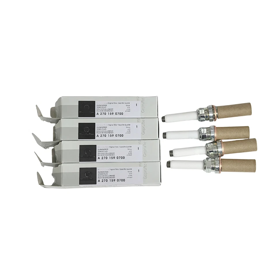 Set 4 pcs Plugs A2701590700 OEM For Benz Gla250 C253 W205 R172 C117 E300 2.0L - Image 2 of 4