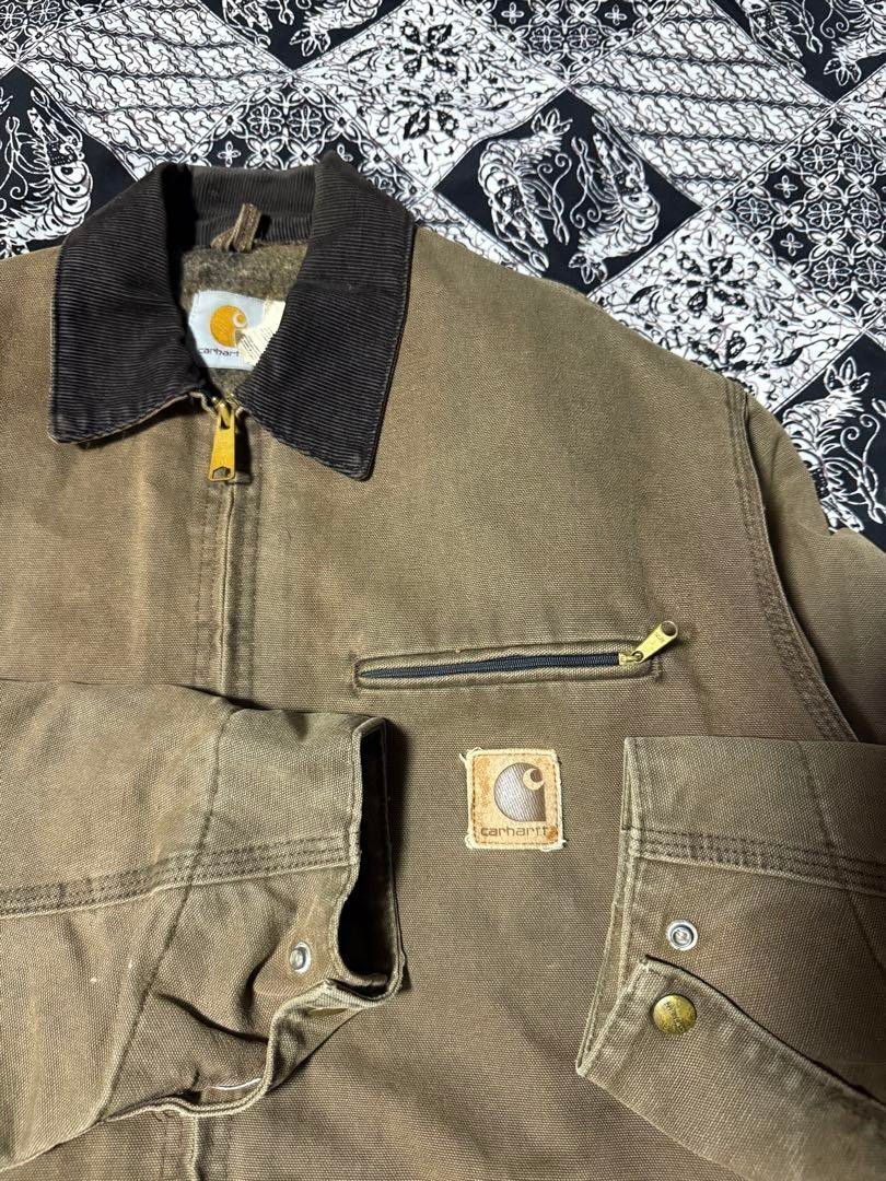 USA Carhartt デトロイトジャケット J43 CHT Carhartt Detroit Jacket J43 CHT Men's Size:M 90's Made in