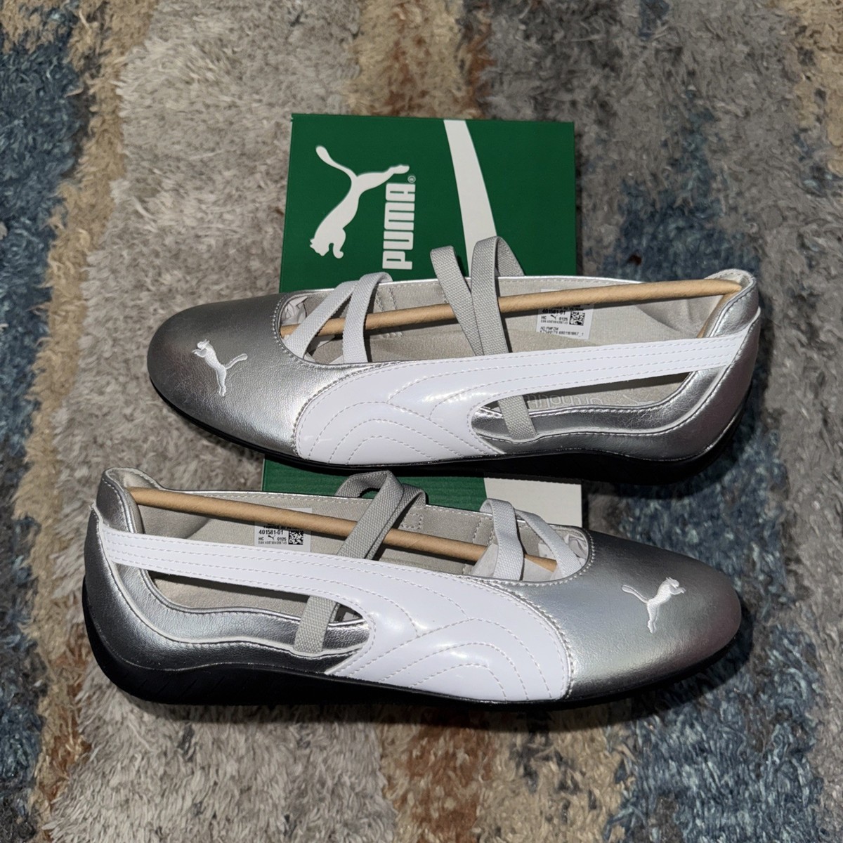Size 9 - PUMA Speedcat Ballet Metallic - Silver W | eBay