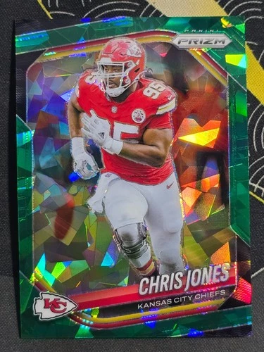 2025 Panini Prizm Football Green Ice Chris Jones #113