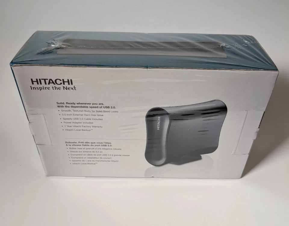 NEW & SEALED: Hitachi XL2000 2TB Desktop USB 2.0 External Hard Disk Drive Black - Image 2 of 2