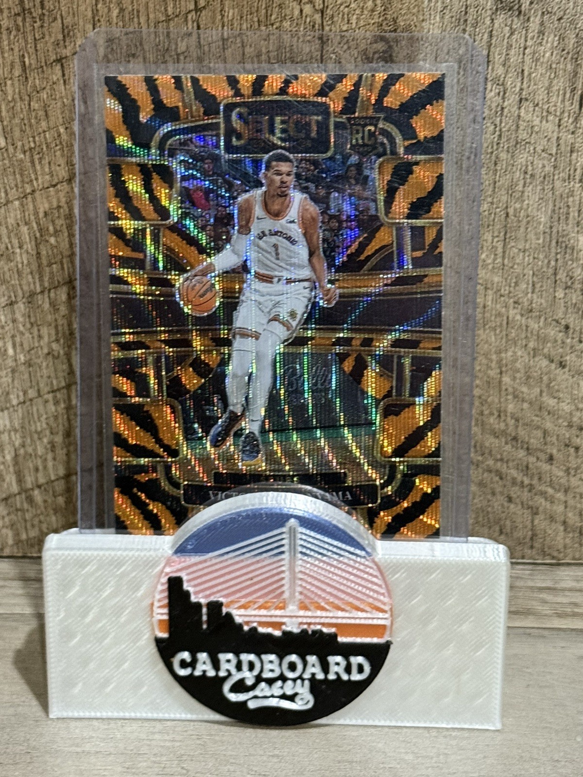 2023-24 Select Victor Wembanyama Rookie Card RC Tiger Prizm Concourse #87 Spurs 