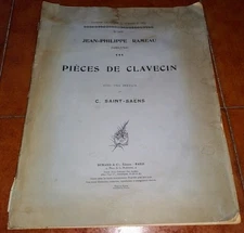 Jean Philippe Rameau Pieces For Harpsichord Sheet Music Durand 1949