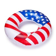 Pool Ring Inflatable Lounge Float with Fun Design for Adults Americana USA