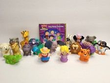 BUNDLE Fisher Price Little People Lot of 18 Figures  Music CD Alphabet Animals