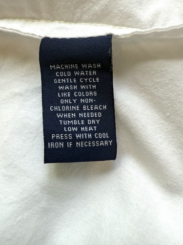 Polo Jeans Vintage Co Ralph Lauren Donna Bottoni Media Pintuck Pizzo Anni 90 Y2K - Foto 8 di 10