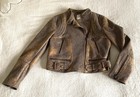Free People We The Free Vegan Leather Fenix Snakeskin Moto Jacket Size Small