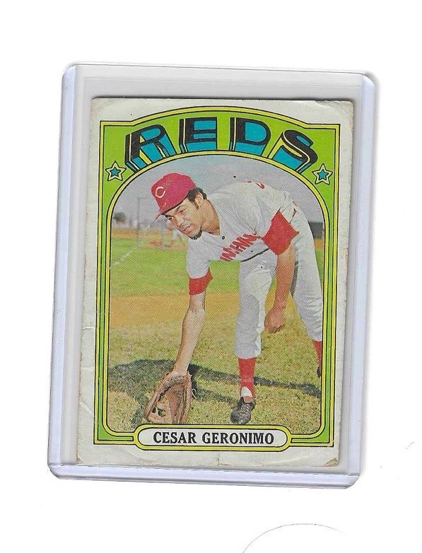 1972 Topps High # Cesar Geronimo #719 LOW GRADE