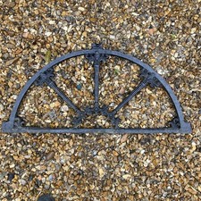 Antique Decorative Cast Iron Metal Arch Semi Circular. Vintage Garden Victorian 