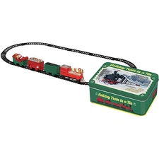Santa's Holiday Toy Train in a Tin