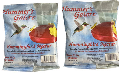 WOW! 2 Hummer's Galore HUMMINGBIRD NECTAR  (2-8 oz bags) NEW & FAST FREE SHIP!
