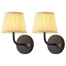 Battery Operated Wireless Wall Sconce Set of 2 Rechargeable 5200mAh Dimmable
