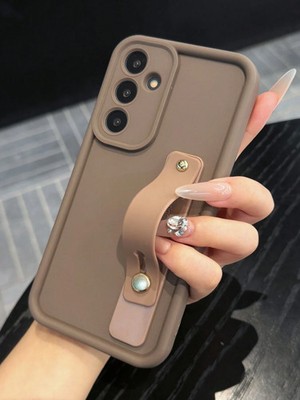 Einfarbige Handyhülle mit Ständer Anti Fall Cover für iPhone Galaxy Redmi