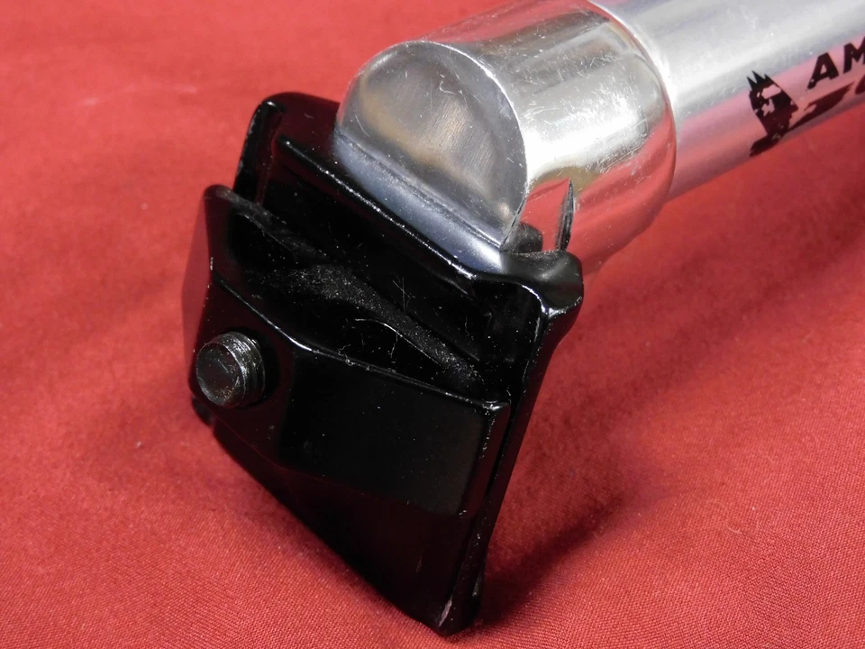 Винтажный серебряный американский классический подседельный штырь 27,4 мм длиной 235 мм сделано в США - Изображение 2 из 4