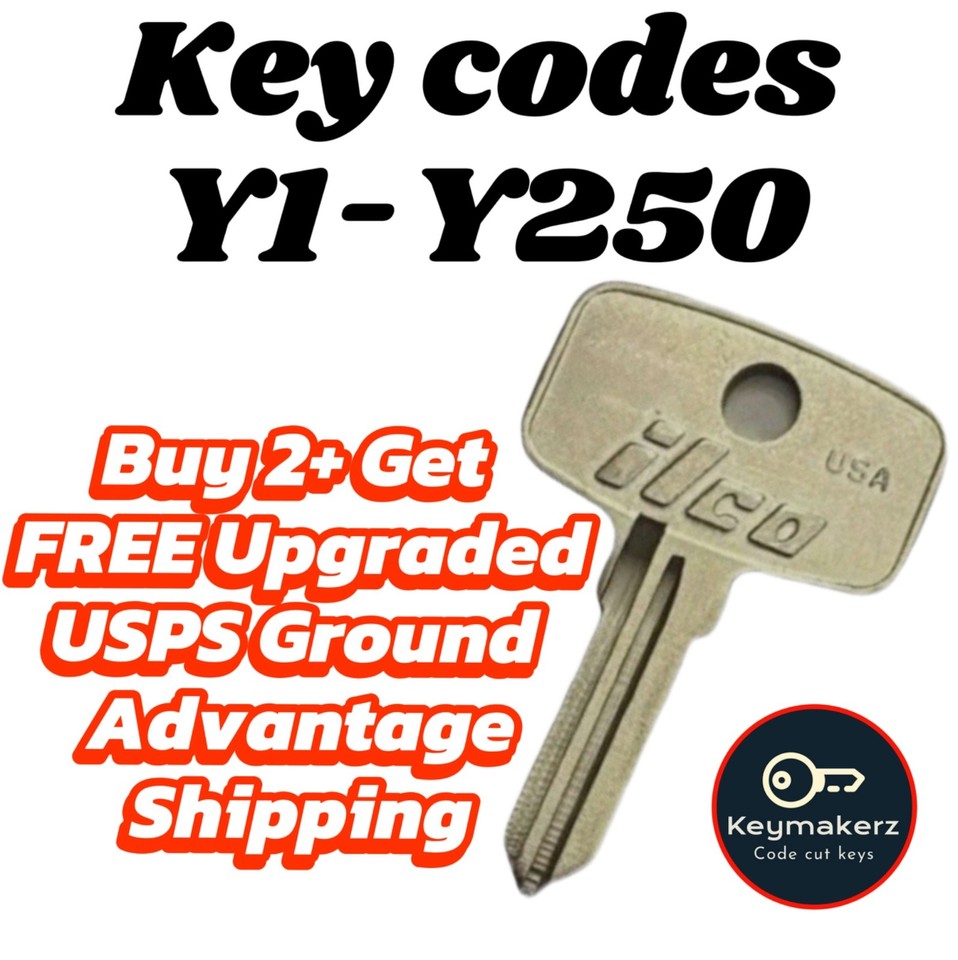 Snap-On Toolbox Keys Replacement Spare key Cut to Your Key Code Y1-Y250 ...