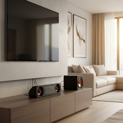Dynamic Desktop Subwoofer and Speaker with USB - Perfect for Home Theaters