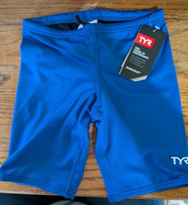Boy's NWT New TYR Royal Blue Jammers SDUS7Y Swim Suit Trunks 22
