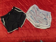 2 Girl's, Champion Shorts, Black/Purple, Gym/Activewear, Size:14/16, Ex Con