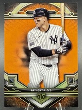 2024 Topps Triple Threads Amber Parallel #45 Anthony Rizzo /199 New York Yankees