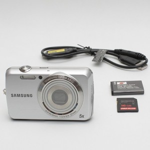 Samsung PL22 14.2MP Digital Camera + New Battery 16GB SD Card & USB Cable