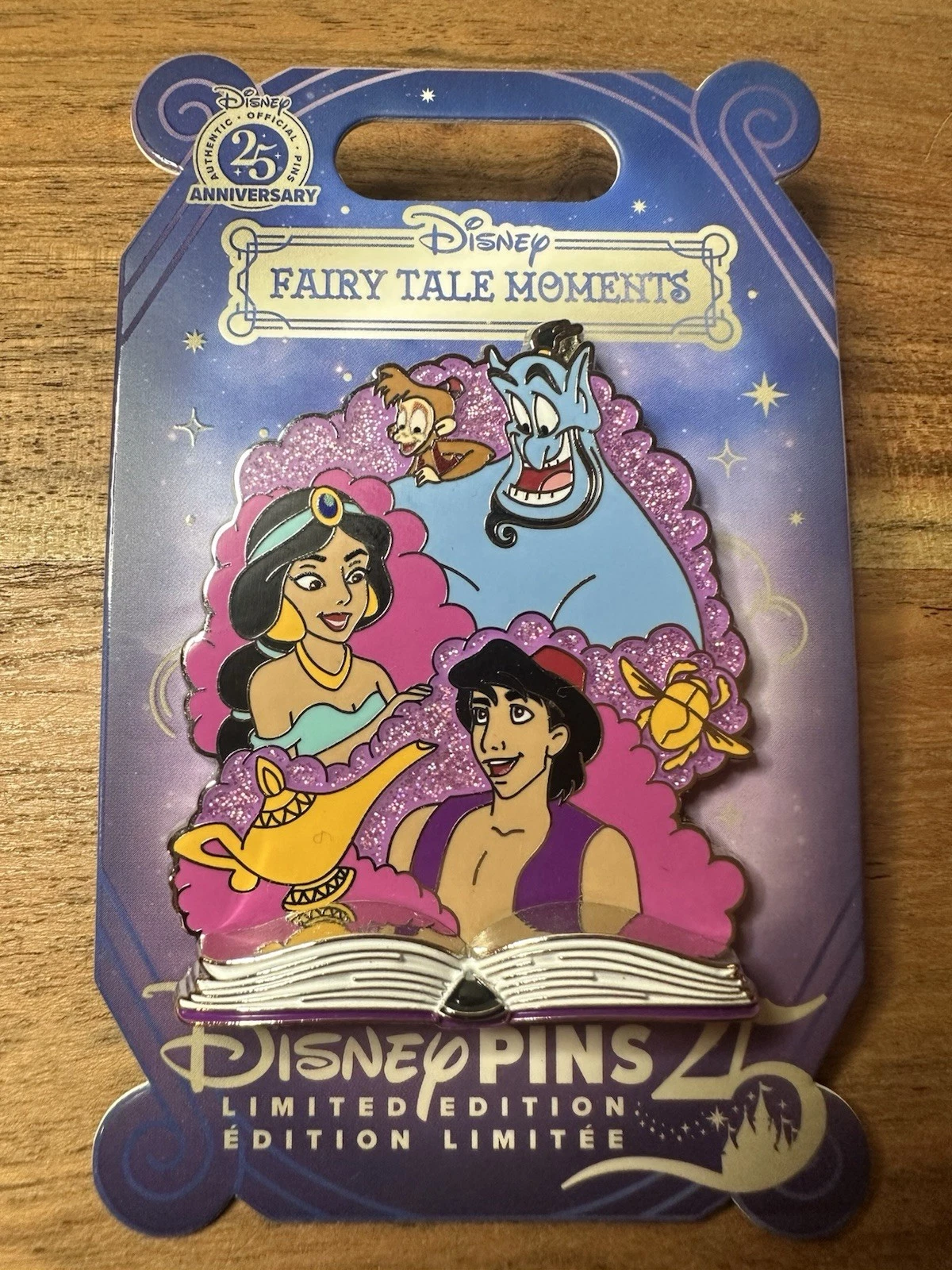 2025 Disney Parks Fairy Tale Moments Aladdin Genie Jasmine Abu LE 2500 Pin