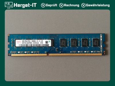 Hynix 4GB DDR3-1333 RAM PC3-10600U Desktop Arbeitsspeicher | geprüft gewerblich