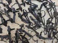 Lot Of (18) Victor Number 1 1/2 Long Spring  Traps Trapping